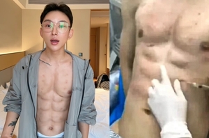 8팩 복근 만들기 위해 8억 쓴 청년