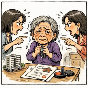 “아파트 넘겨줘” 치매남편 떠나자 나타난 딸들