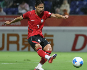 [속보]한국,카타르에 4-1승…엄지성 해트트릭