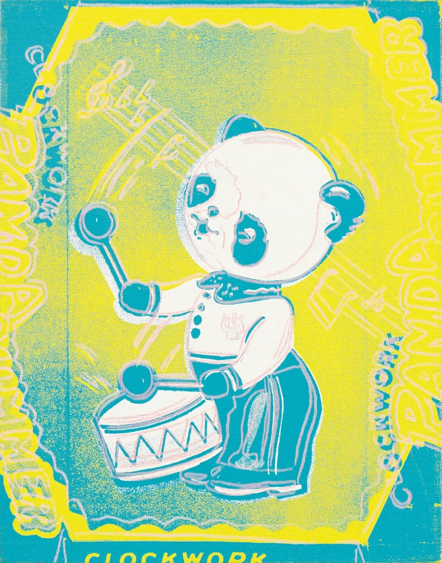 앤디 워홀 (1928 - 1987), ‘북치는 팬더(American Clockwork Panda Drummer: Toy Series)’, 35.5×28cm , 1983, 1억 5000만~2억 5000만 원. 케이옥션 제공
