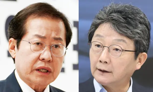 홍준표 전 대구시장과 유승민 전 국민의힘 의원. 홍 전 시장 제공, 뉴시스