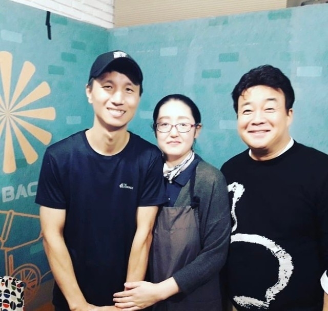 연돈 김응서·김소연 씨 부부, 백종원 더본코리아 대표. 인스타그램 캡처