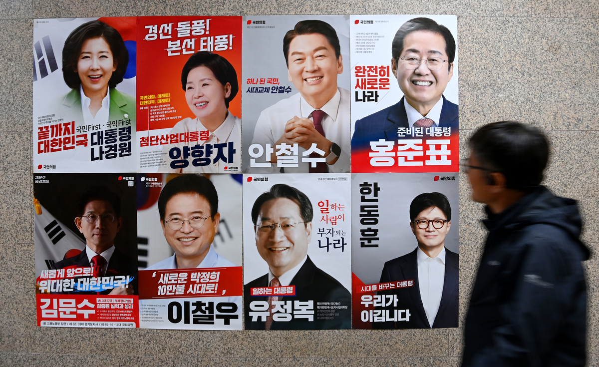 이재명 지지율 50% 뚫는데… ‘반탄-찬탄 타령’ 국힘 5명 합쳐도 30%대