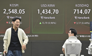 원달러 환율 장중 1437원 넘어서… 코스피는 하락 출발