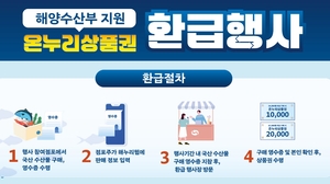 이번 주말 전통시장 수산물 사면 최대 2만원 온누리상품권 환급