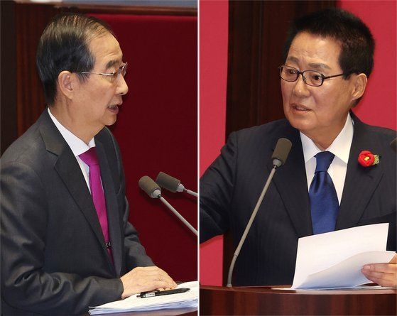 박지원 “암컷 기린상 한덕수, 욕심 과해 망해…착한 한덕수로 돌아가라”