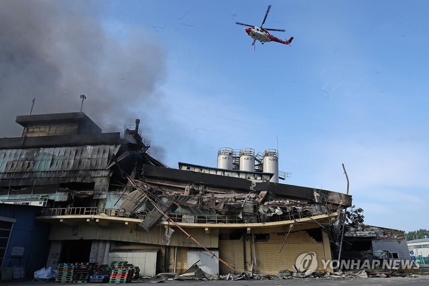 [속보]소방당국 “금호타이어 광주공장 주불 진화”