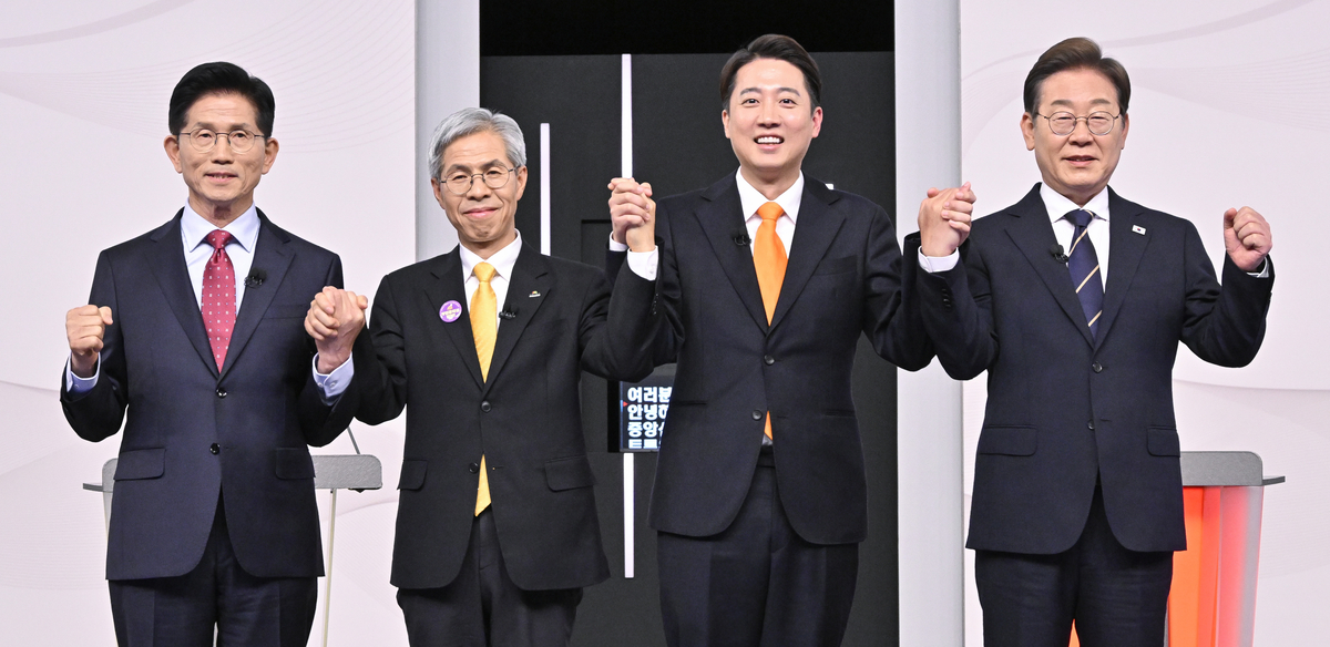 “친중·반미·괴짜경제학…” 후보들 첫 TV토론부터 이재명 맹공