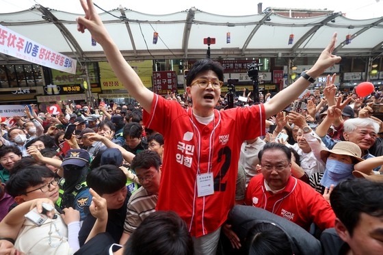 한동훈 “대선 경선, 몇 명이서 짜고 사기쳐 날 이겨먹어”