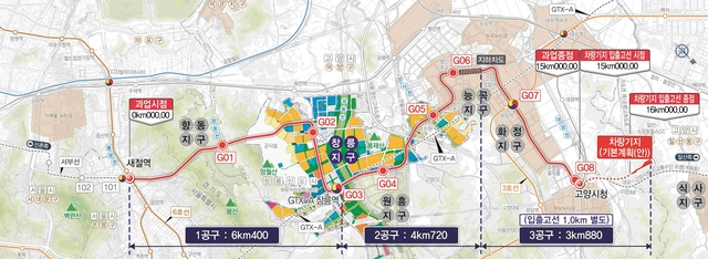 고양은평선 노선도. 경기도 제공