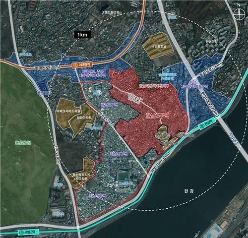 한남3구역 위치도. 서울시 제공