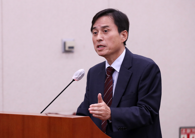 조은석 내란 특별검사가 감사원 감사위원이었던 2023년 10월 국회에서 열린 법제사법위원회 종합 국정감사에서 답변하고 있다. 뉴시스