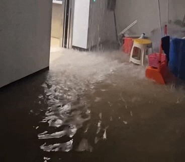 시간당 47.5㎜ ‘역대급 폭우’에 평택 주상복합 ‘물난리’