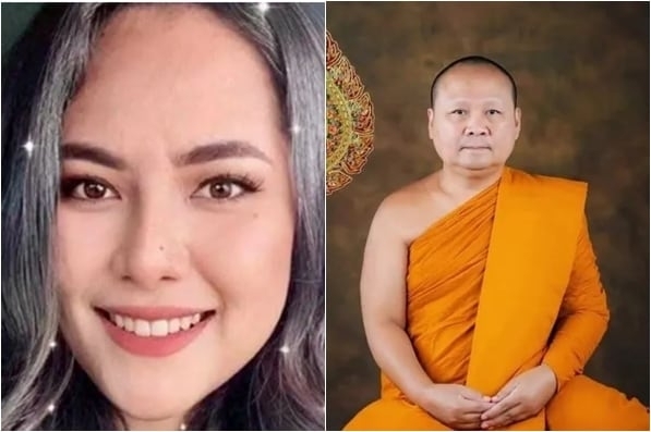 태국의 불교계 섹스 스캔들의 중심인물인 위라완 엠사왓(왼쪽)과 스캔들에 연루돼 승단을 떠난 한 고승. 더타임스