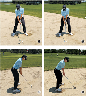 조금 더 멀리서고, 클럽 페이스 약간 열어준 상태서 ‘셋업’[김송희의 페이스골프]