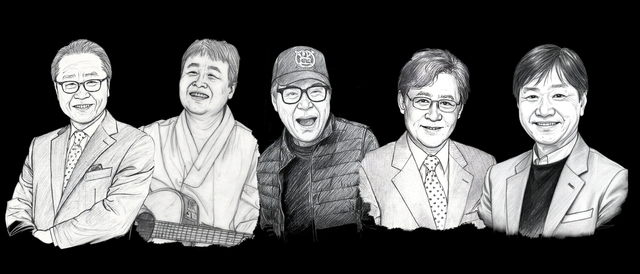쎄시봉 원년 멤버 5인