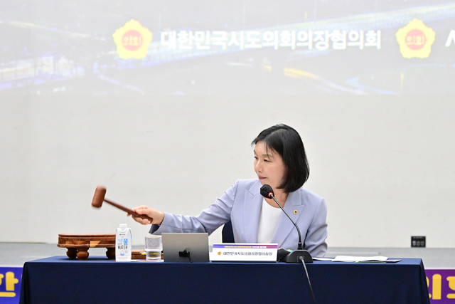 최호정 서울시의회 의장이 지난 11일 대한민국시도의회의장협의회 정기회에서 신임 회장으로 선출됐다. 서울시의회 제공