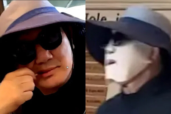 지난 10일 강원도 모 골프장에서 포착된 권성동 의원. 뉴탐사 유튜브 캡처