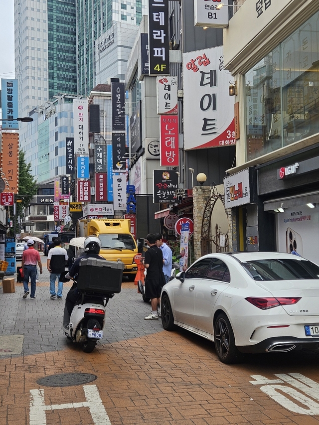 사람 반, 車 반