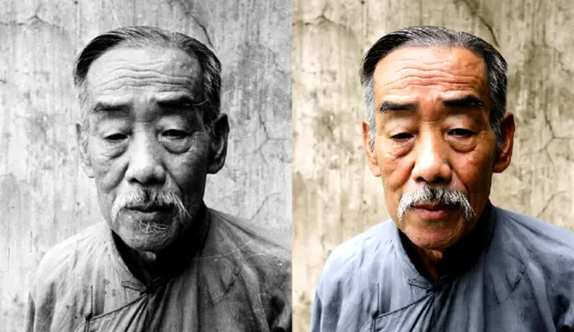 독립운동가이자 대한민국 초대 부통령을 지낸 이시영 선생의 AI 복원 이미지. SK텔레콤 제공