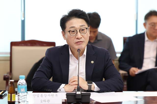 이호현 산업통상자원부 2차관이 12일 오전 열린 ‘전력망 관련 중앙-지방 협의체’에서 발언하고 있다. 산업통상자원부 제공
