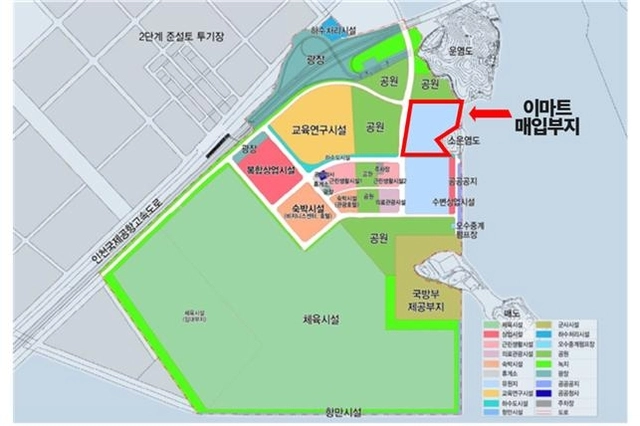 SSG랜더스의 2군 경기장 위치도. 허종식 의원실 제공