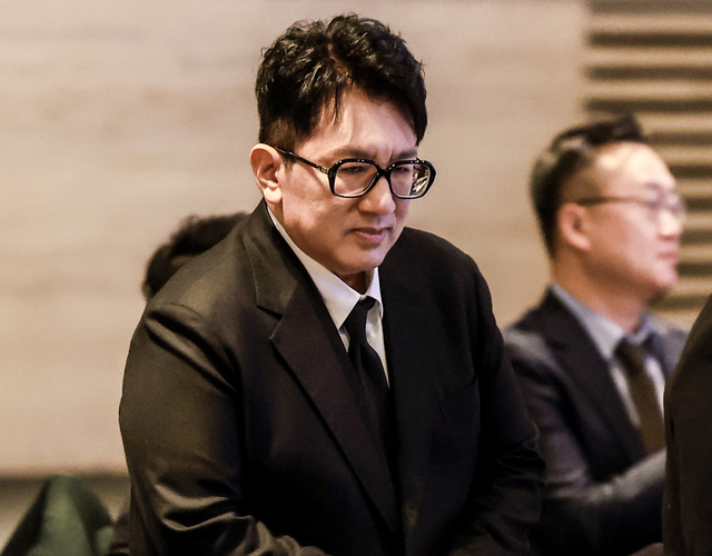 방시혁 하이브 의장이 지난 2월 한국경제인협회 정기총회에 참석하고 있다. 뉴시스
