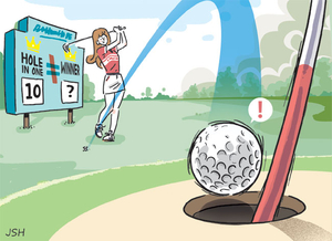 우즈 3·셰플러 2·매킬로이 1번뿐… 홀인원, 성적순이 아니네[최우열의 네버 업-네버 인]