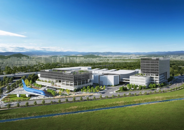 대한항공이 인공지능(AI) 연구·개발(R&D)을 목표로 경기 부천시에 1조2000억 원을 투입해 조성할 연구개발센터 조감도. 대한항공 제공