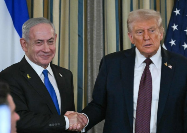 도널드 트럼프 미국 대통령과 베냐민 네타냐후 이스라엘 총리. AFP·연합뉴스 자료사진.