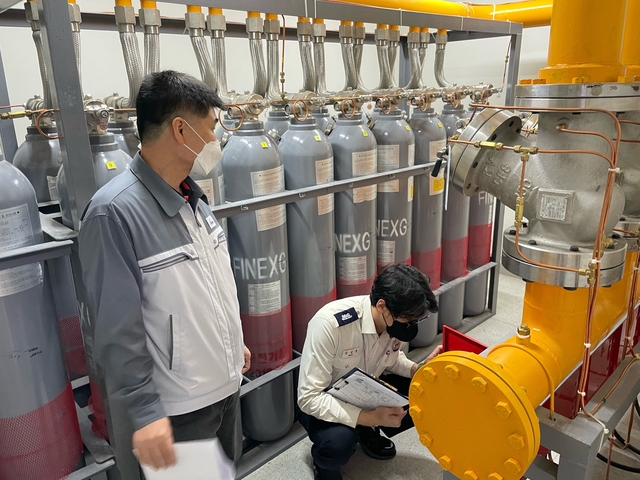 데이터센터 소화설비 점검. 서울시청 제공