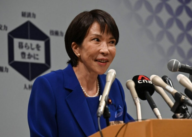 다카이치 사나에 일본 자민당 총재. AFP·연합뉴스 자료사진.