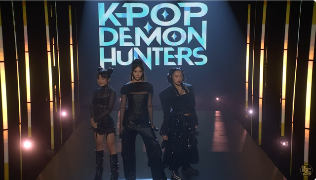 NBC 인기 토크쇼 ‘더 투나잇 쇼 스타링 지미 팰런’에 출연한 헌트릭스. 유튜브 캡처