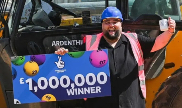 영국에서 19억 원 복권에 당첨된 남성. BBC 캡처