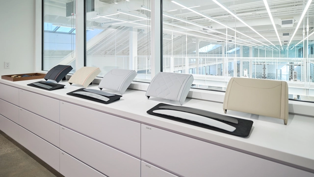 현대자동차의 고급 브랜드인 제네시스가 미국 캘리포니아에 조성한 브랜드 전용 디자인 센터 ‘제네시스 디자인 캘리포니아’ CMF 스튜디오. 제네시스 제공