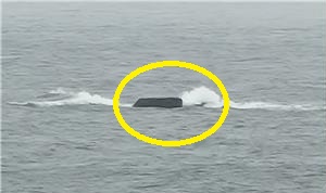 충돌 사고 및 오인 신고가 잦았던 강원도 고성군 대진해변 인근 암초. 해양수산부 제공