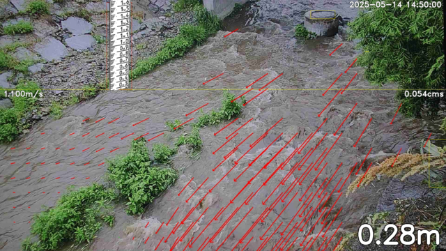 가상 기준 수위표 기반 하천 계측.