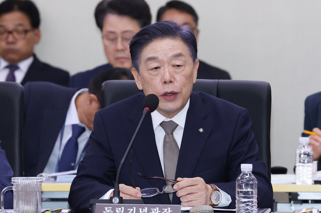 김형석 독립기념관장이 16일 정부세종청사에서 열린 국회 정무위원회의 국가보훈부, 국민권익위원회 등에 대한 국정감사에서 위원들의 질의에 답하고 있다. 연합뉴스