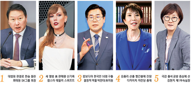 ‘재산분할 파기환송’ 최태원… ‘케데헌 제치고 1위’ 스위프트[금주의 인물]