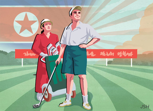 아이언은 쇠채, 홀은 구멍… 北에서도 골프를 치고 있었네[최우열의 네버 업-네버 인]