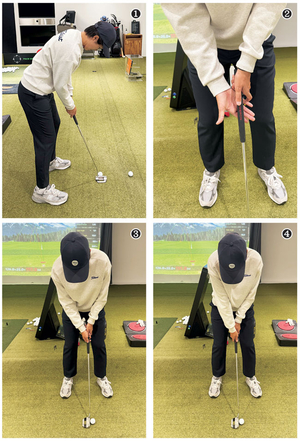 오른 팔꿈치 약간 구부려야 어깨·팔로 안정적 스트로크[김송희의 페이스골프]