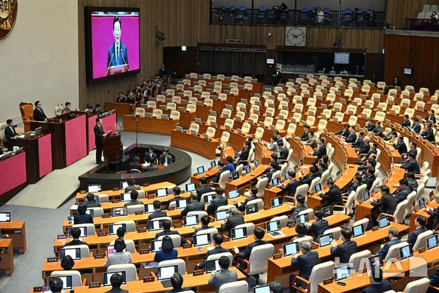 이재명 대통령의 2026년도 예산안 및 기금운용계획안에 대한 시정연설 모습. 뉴시스