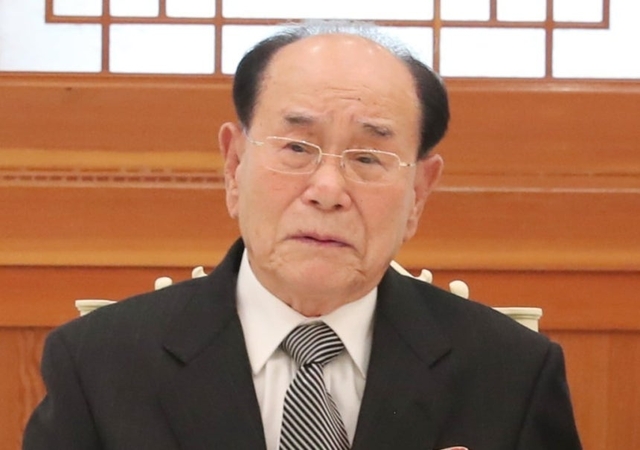 김영남 전 최고인민회의 상임위원장. 연합뉴스