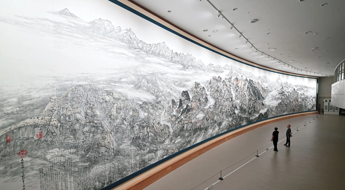 그림 가로 폭이 45.6m에 달하는 대작 청량대운도.