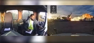 ‘실제, 눈앞에서 항공기가 폭발한다면?’···UPS 화물기 추락 옆에서 지켜본 트럭 운전자