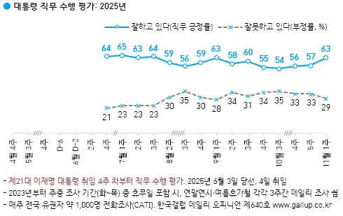 한국갤럽 데일리 오피니언 캡처