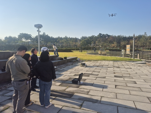 임업진흥원 드론 교육 현장