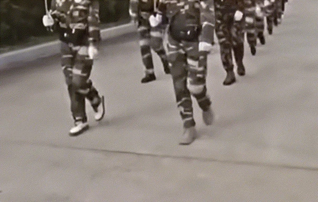 지난 10월 31일 여의도 한강공원에서 열린 것으로 추정되는 중국인 동호회의  걷기 대회 영상. 더우인 캡처