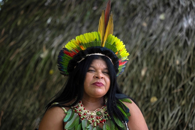소니아 과자자라 브라질 원주민부 장관. AFP 뉴시스