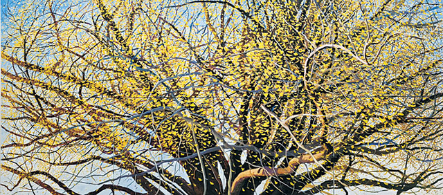 최선길 ‘천년의 노래’, 400×180㎝, 유화, 2025.